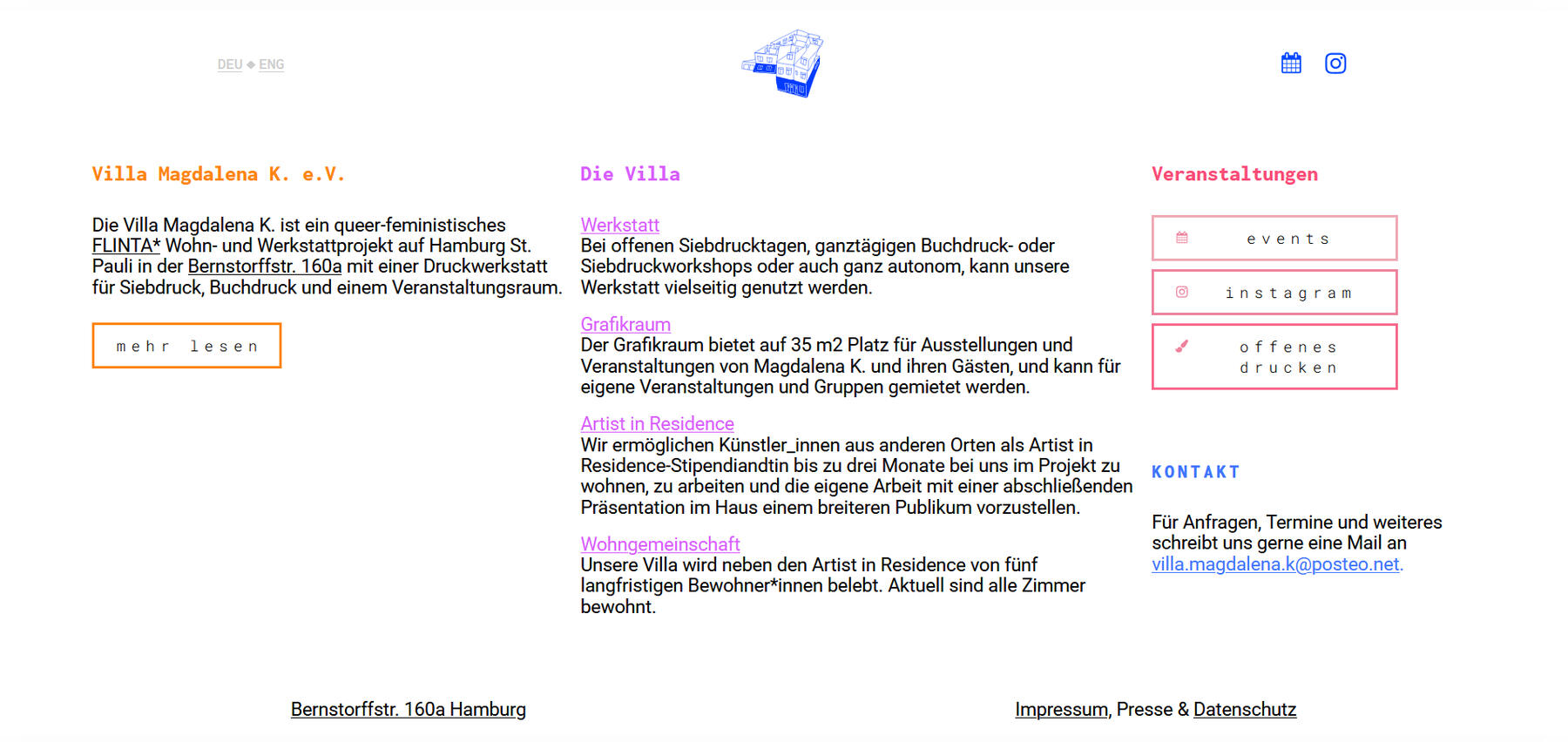 Villa Links Villa Website Screenshot